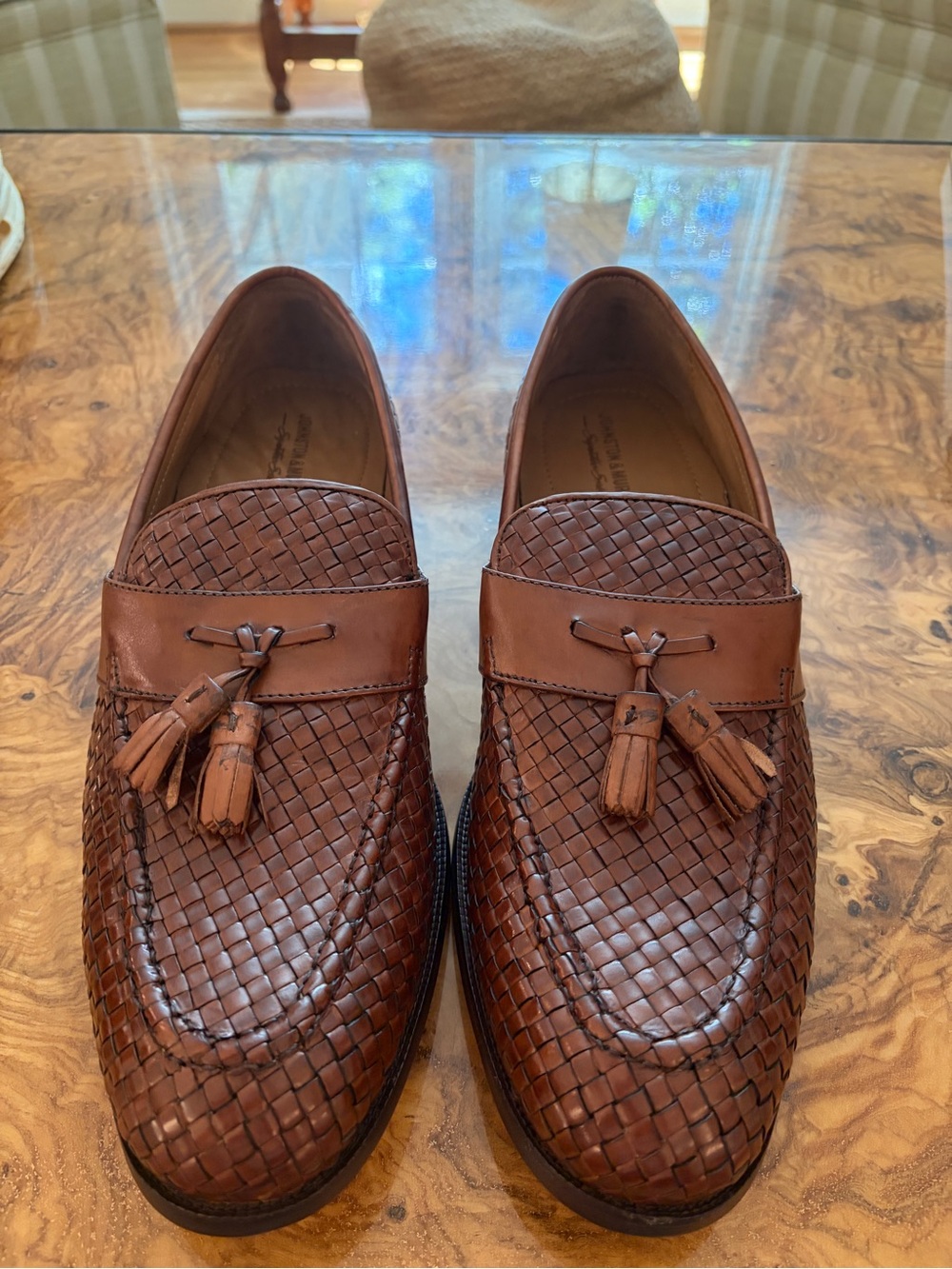 Johnston & Murphy Stratton Woven Calfskin Leather Loafer | Men’s 10 | New in Box